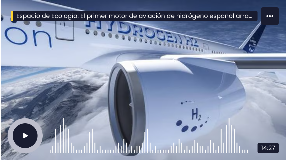 motor hidrógeno avión ITP Aer